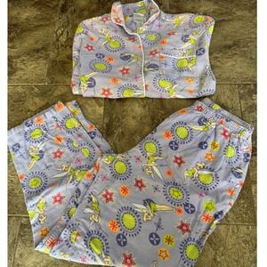 Y2K Disney Shopping Tinkerbell Pajama Set Womens‎ Size M Light Purple Kidcore